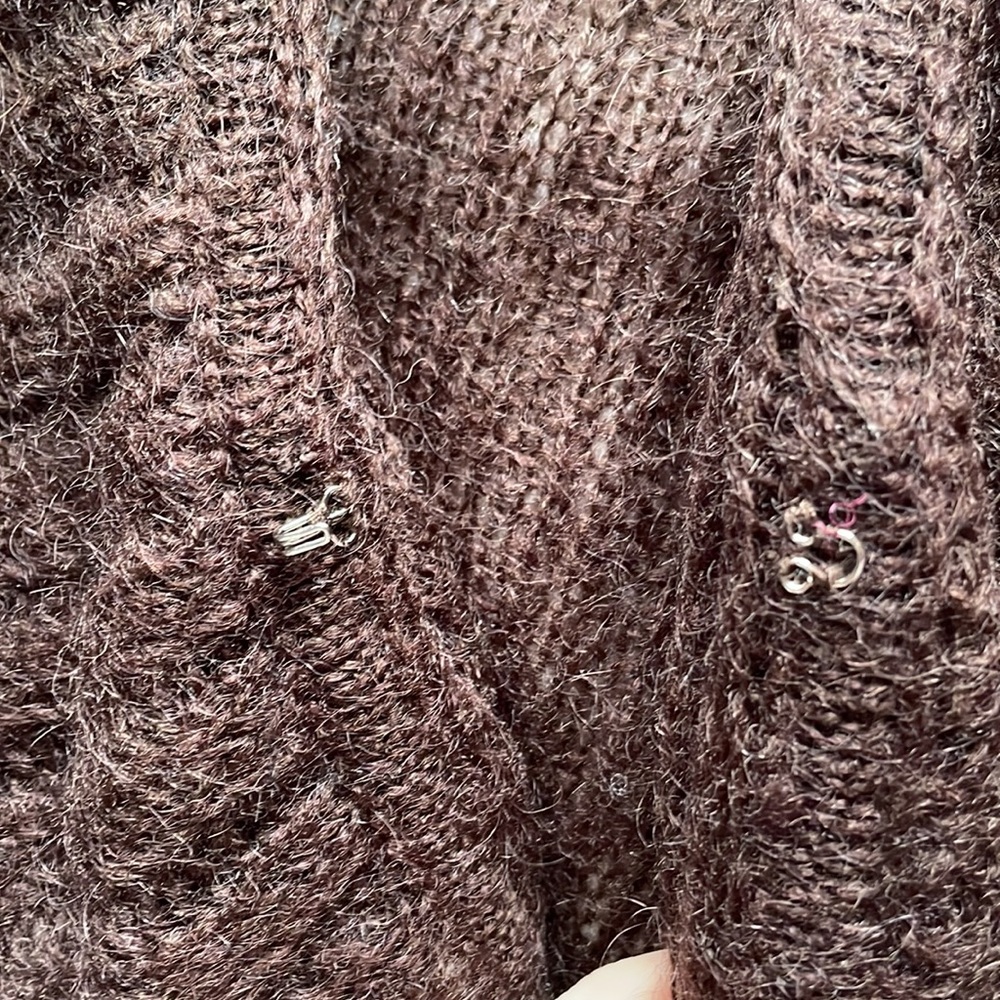 Brown Wool Cardigan - Picture 3 of 5